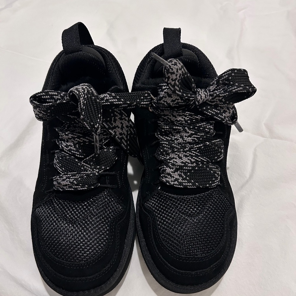 UGG Black Lowmel Sneakers with Faux Fur Lining